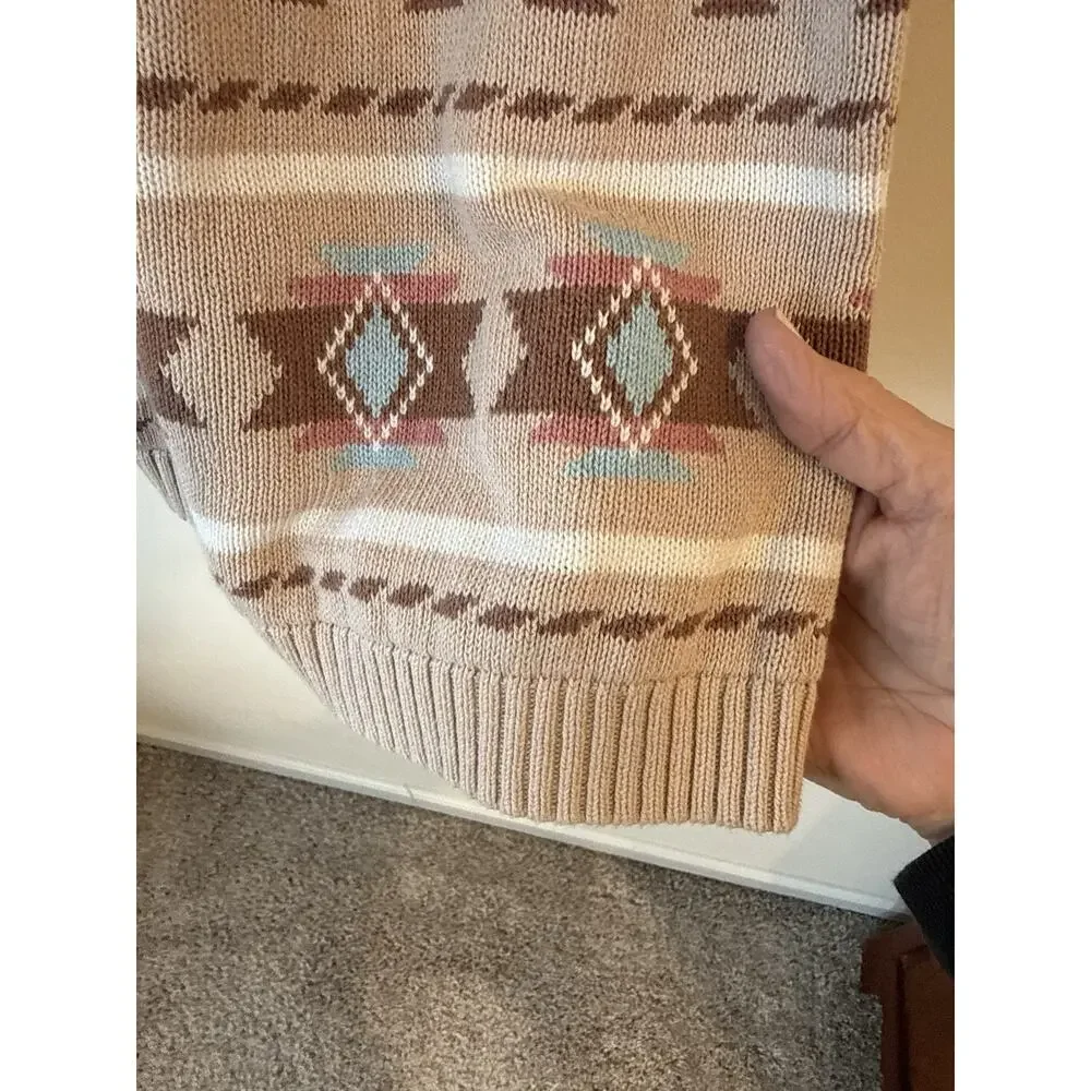 Gymboree Intarsia Horse Fairisle Sweater Dress Little Rocky Mountain Tan Size 8